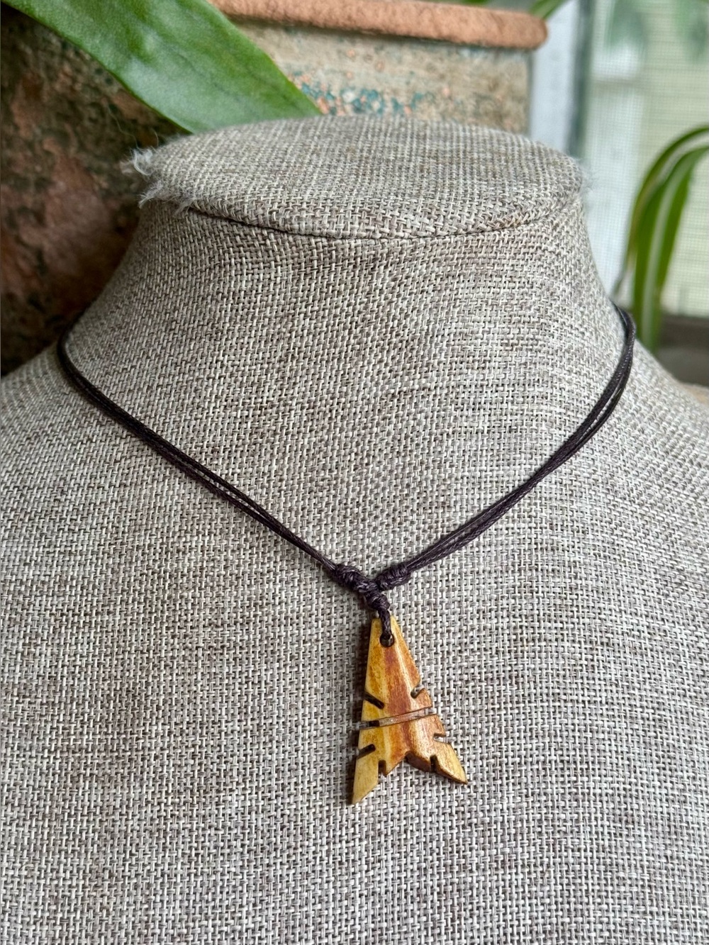 Boho Grunge Bone Bead Choker